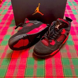 COPY - Air Jordan 4 Retro 'Red Thunder'  Boys Size 7